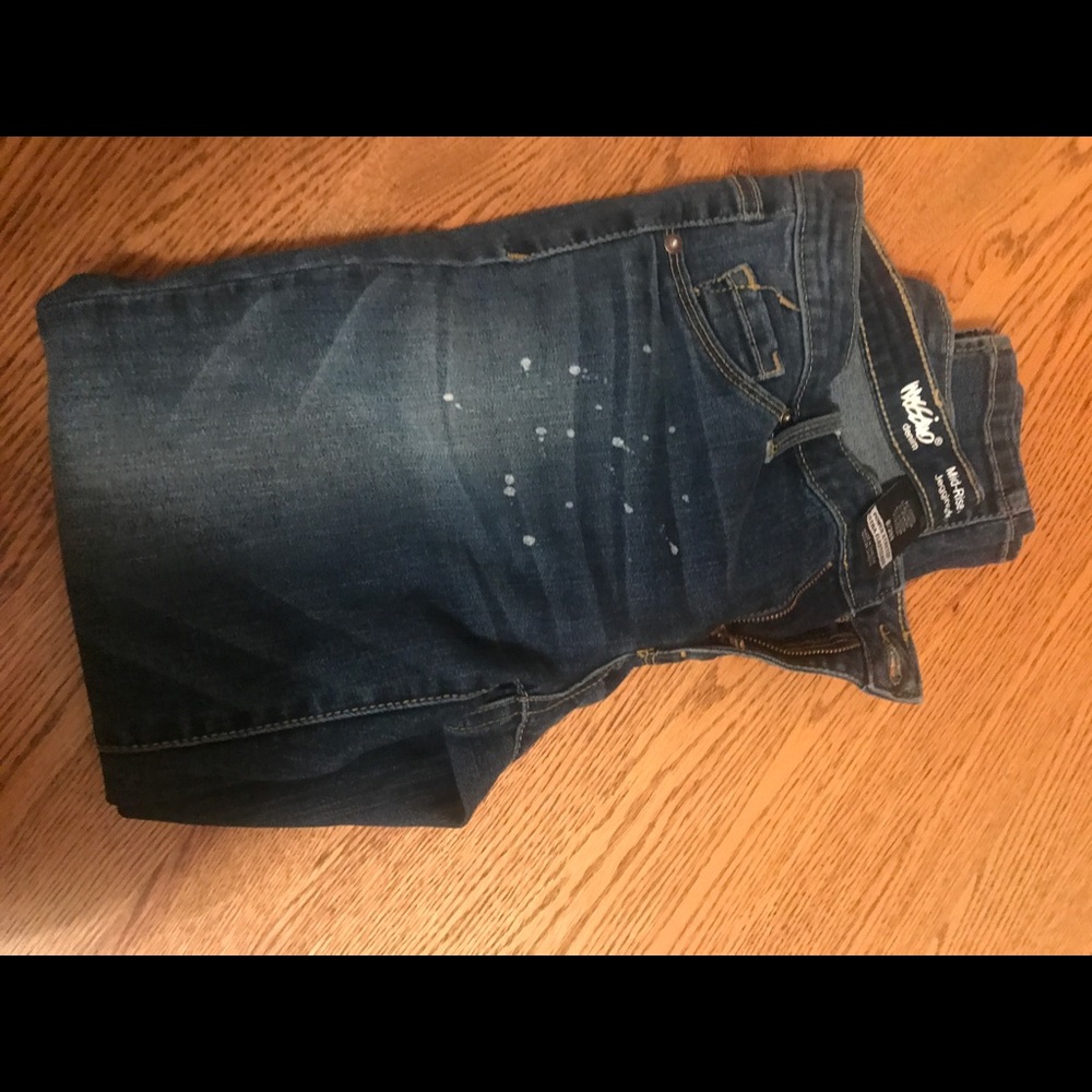 Women's washed denim jeggings